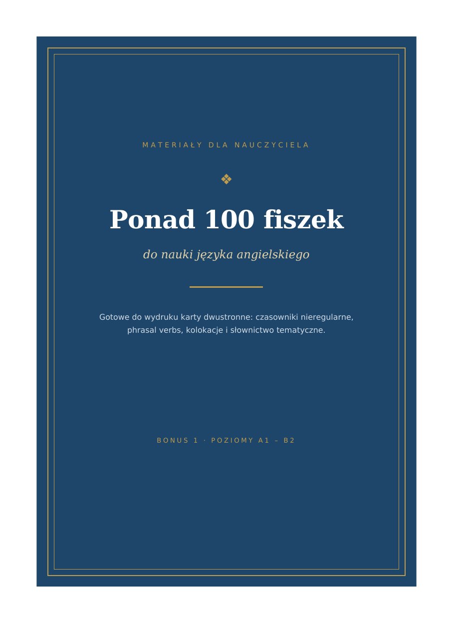 Okładka: Ponad 100 fiszek do nauki angielskiego