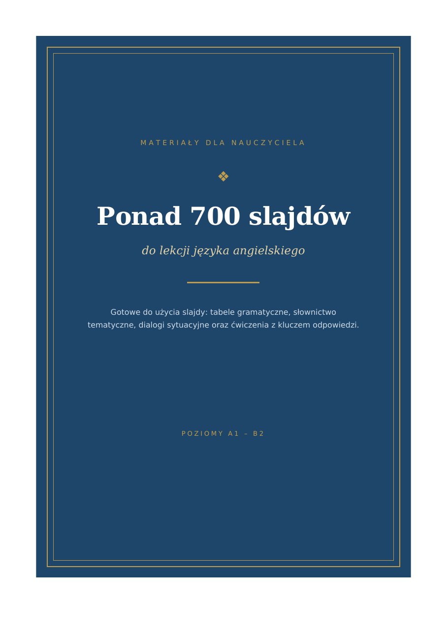 Okładka: Ponad 700 slajdów do lekcji języka angielskiego